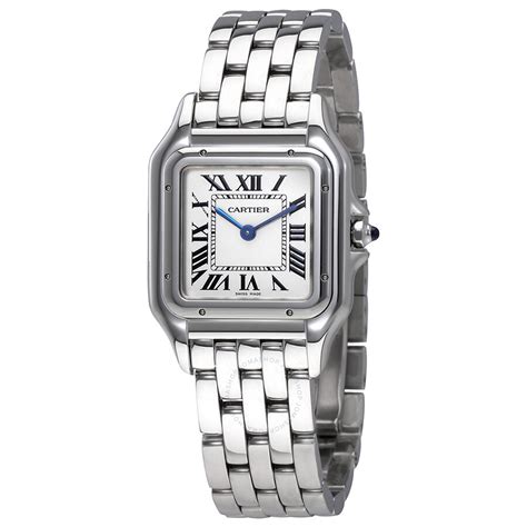 cartier silver - women's silver cartier watch.